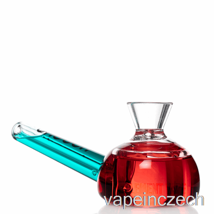 Cheech Glass Dual Bun Freezable Hand Pipe Red / Blue Vape Bez Nikotinu